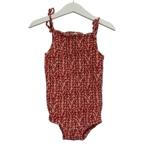 Kate Quinn Smocked Floral Baby Girl One Piece Size 18-24 Months